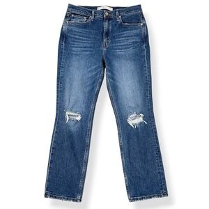 AYR Jeans Women 30x26.5 Blue Yes Yes Yes Denim Stretch Ripped Knees